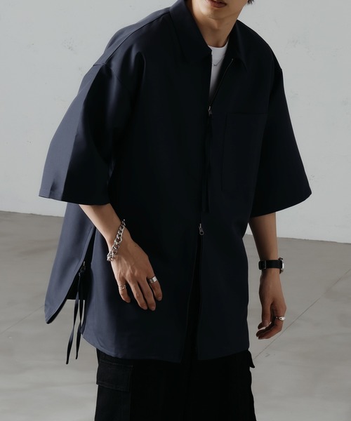 「epnok」 半袖シャツ LARGE チャコールグレー メンズ_画像2