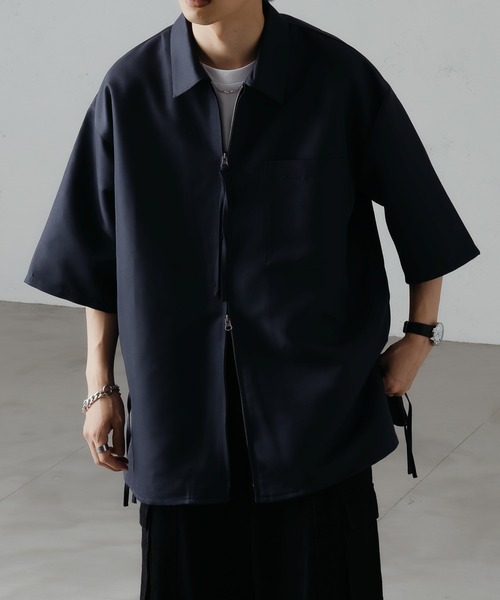「epnok」 半袖シャツ LARGE チャコールグレー メンズ_画像7