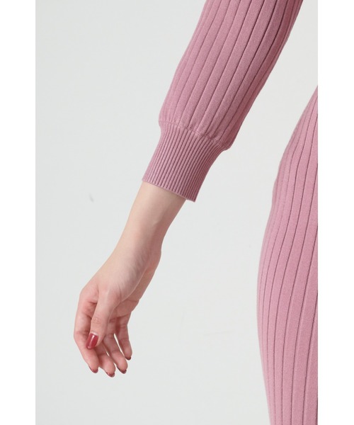 SNIDEL（スナイデル） ニットワンピース ONE SIZE パープル レディース