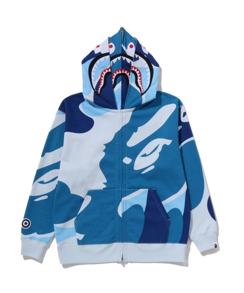 bape abc blue camo hoodie　エイプ　ブルー　パーカー　青 A BATHING APE（アベイシングエイプ） パーカー MEGA ABC CAMO DOUBLE