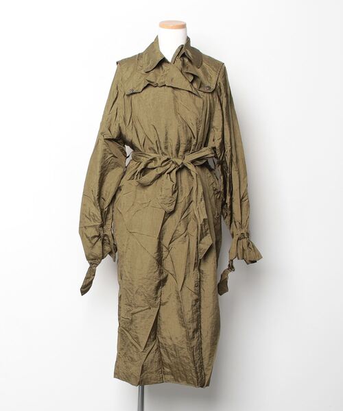 KOBE LETTUCE（神戸レタス） トレンチコート FREE カーキ レディース