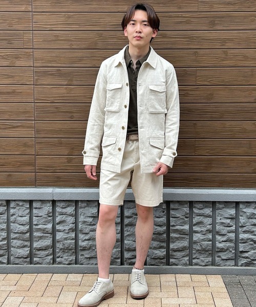 「BANANA REPUBLIC FACTORY STORE」 ハーフパンツ 29 ネイビー メンズ_画像7