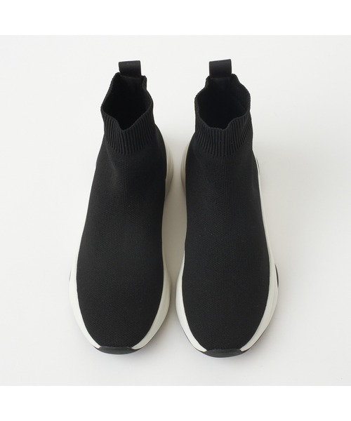「+diana」 ハイカットスニーカー 24.5 ブラック レディース_画像7