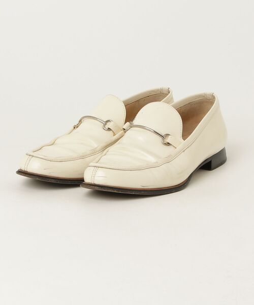 GUCCI ビットローファー 38C ベージュ GUCCI（グッチ） ビット ローファー 38 ベージュ レディース