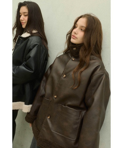 アリシアスタン　コート ALEXIA STAM（アリシアスタン） コート アウター Reversible Boa