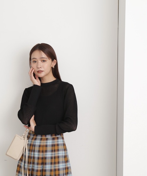 「N.（N. Natural Beauty Basic）」 長袖ニット MEDIUM ブラック レディース_画像5