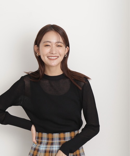 「N.（N. Natural Beauty Basic）」 長袖ニット MEDIUM ブラック レディース_画像9