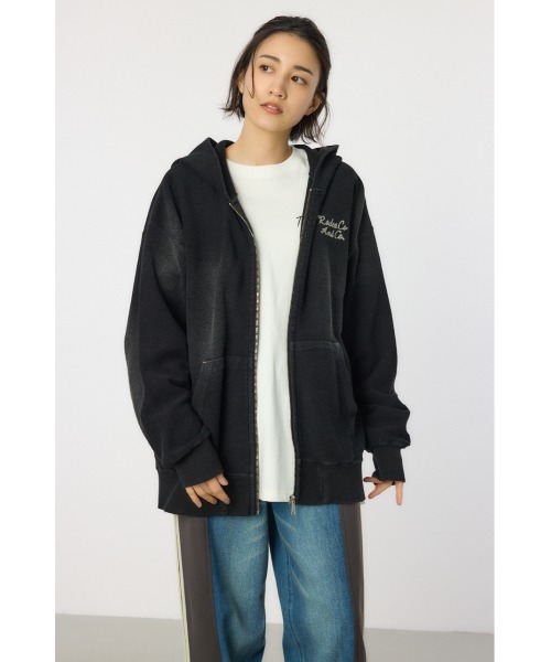「RODEO CROWNS WIDE BOWL」 ジップアップパーカー MEDIUM ブラック レディース_画像2