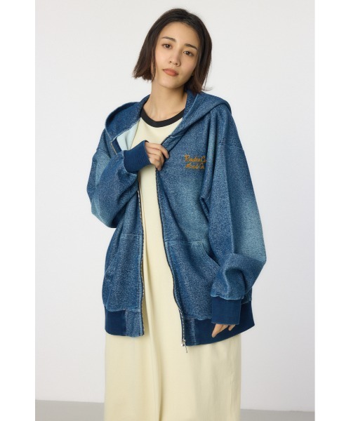 「RODEO CROWNS WIDE BOWL」 ジップアップパーカー MEDIUM ブラック レディース_画像8