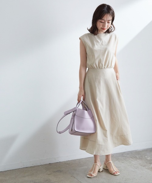 「VIS」 ノースリーブワンピース FREE ベージュ レディース_画像5