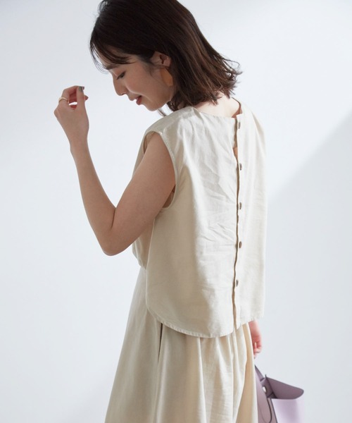 「VIS」 ノースリーブワンピース FREE ベージュ レディース_画像6