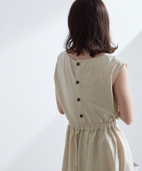 「VIS」 ノースリーブワンピース FREE ベージュ レディース_画像7