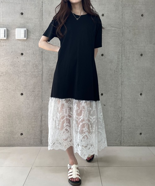 「GLAMOROUS JANE」 半袖ワンピース FREE ブラック レディース_画像4