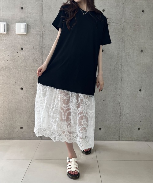 「GLAMOROUS JANE」 半袖ワンピース FREE ブラック レディース_画像5