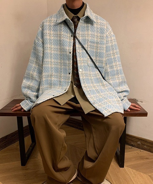 Ressaca（レサーカ） コート ジャケット オーバーサイズチェック柄