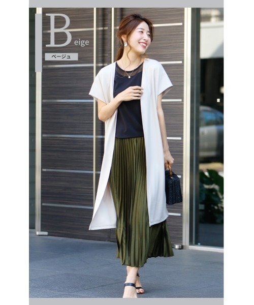 「Ehre style」 カーディガン FREE ベージュ レディース_画像4