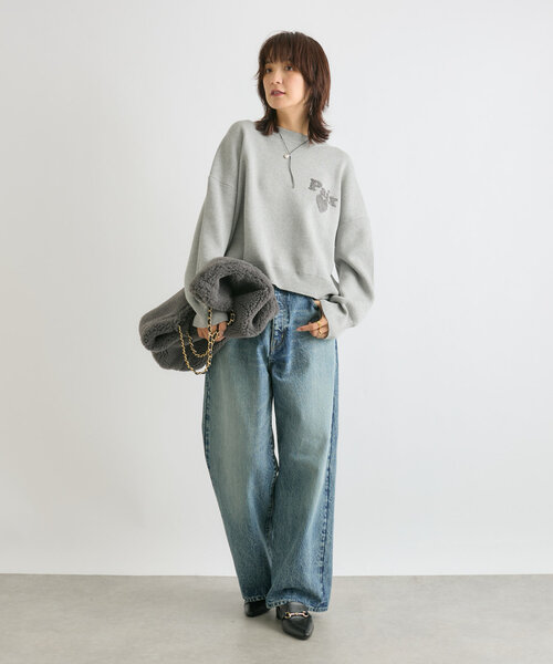 「RIVE DROITE」 長袖ニット FREE ベージュ レディース_画像3