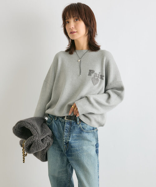 「RIVE DROITE」 長袖ニット FREE ベージュ レディース_画像6