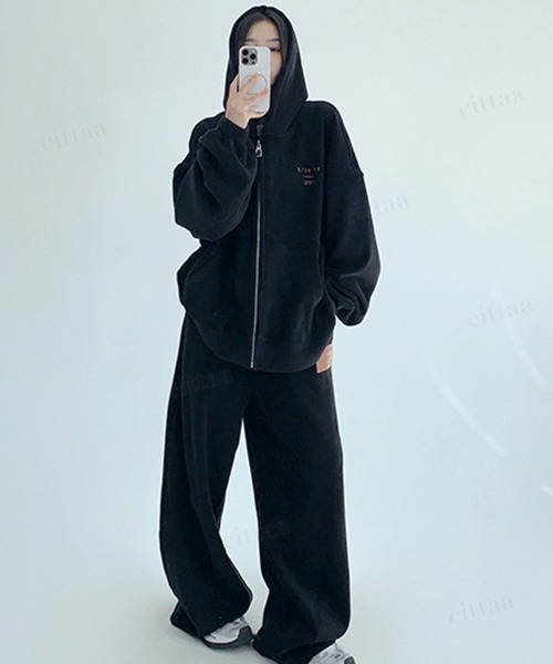 Dalfwin（ダールフィン） ワイドパンツ スウェットパンツ ジャージ
