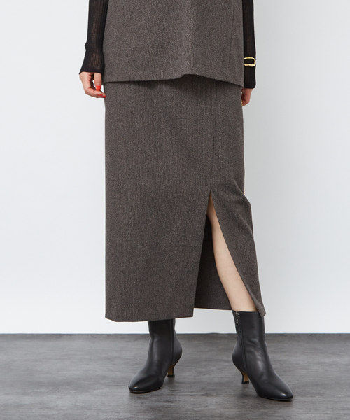 「Rouge vif」 タイトスカート 36 ブラウン レディース_画像3