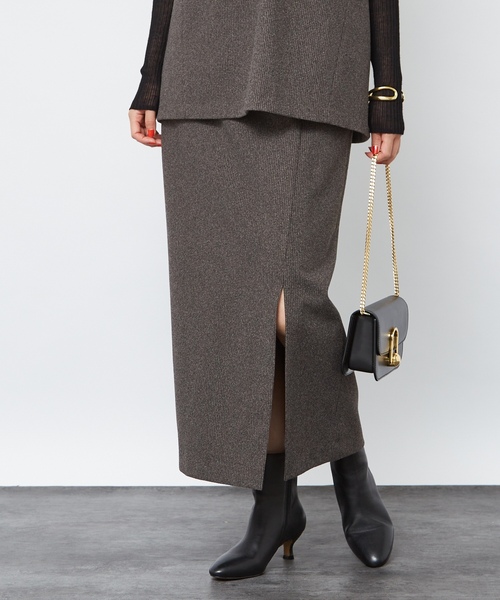 「Rouge vif」 タイトスカート 36 ブラウン レディース_画像4