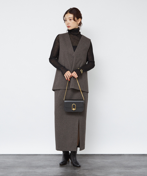 「Rouge vif」 タイトスカート 36 ブラウン レディース_画像7