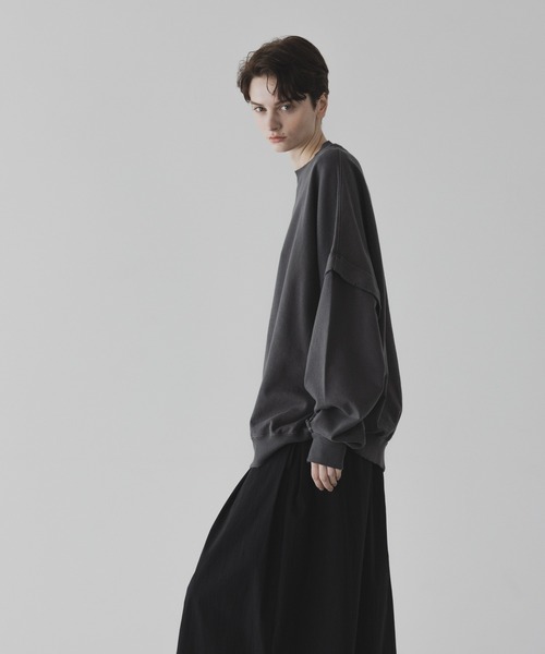 「remer」 スウェットカットソー LARGE ダークグレー メンズ