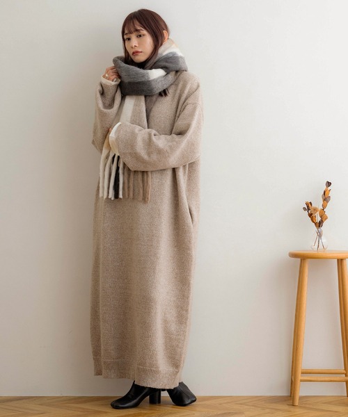 「NOAHL」 マフラー FREE ブラウン レディース_画像9