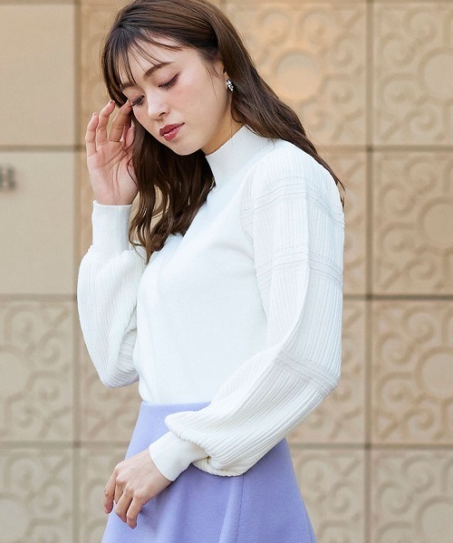 「QUEENS COURT」 長袖ニット M ブラック レディース_画像2