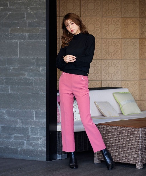 「QUEENS COURT」 長袖ニット M ブラック レディース_画像9