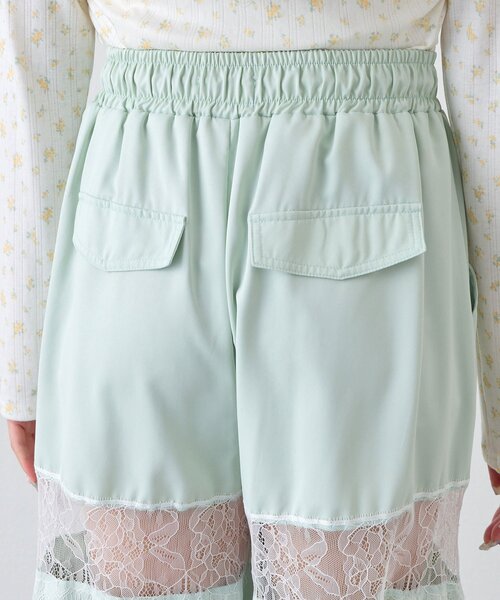 OLIVE des OLIVE（オリーブデオリーブ） カーゴパンツ レース切替