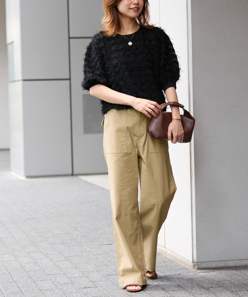 「JOURNAL STANDARD relume」 カーゴパンツ 36 カーキ レディース_画像3