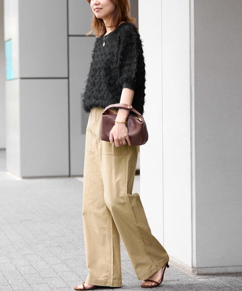 「JOURNAL STANDARD relume」 カーゴパンツ 36 カーキ レディース_画像4