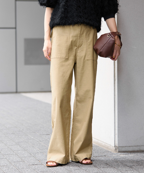 「JOURNAL STANDARD relume」 カーゴパンツ 36 カーキ レディース_画像7