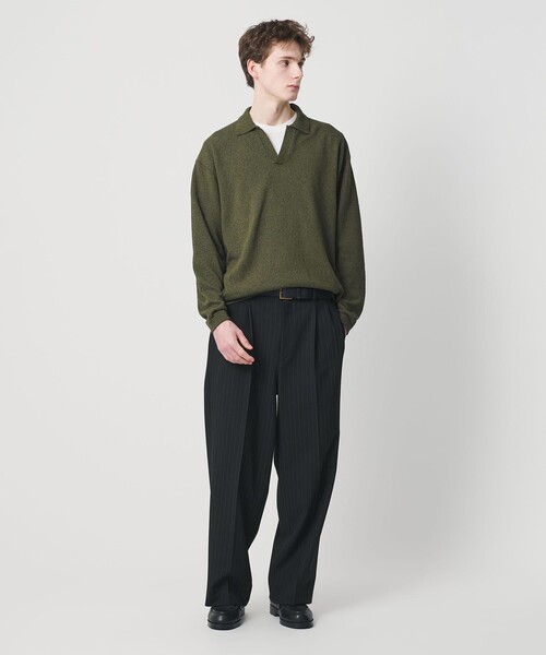 BEAUTY＆YOUTH UNITED ARROWS セーター ニット クリンプ コットン ポロ