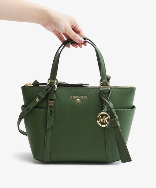 「MICHAEL KORS」 2WAYバッグ FREE グリーン レディースの画像