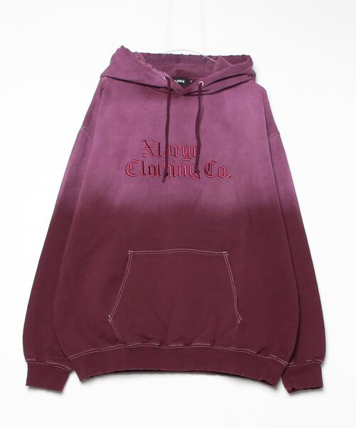 「XLARGE」 プルオーバーパーカー M バーガンディー メンズの画像