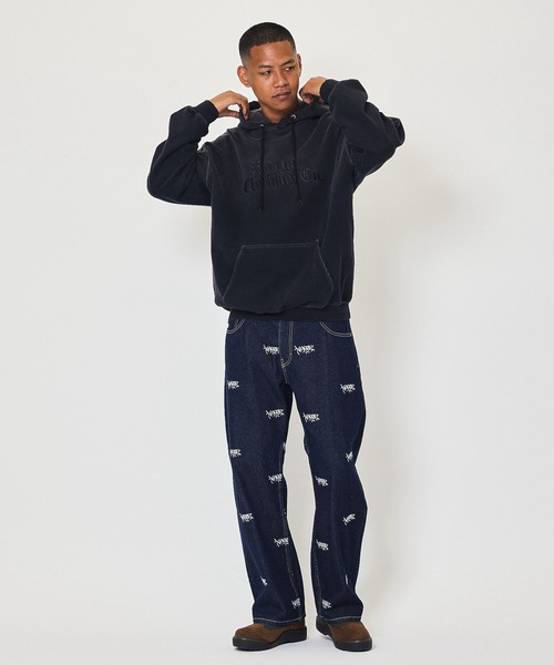 「XLARGE」 プルオーバーパーカー M バーガンディー メンズの画像