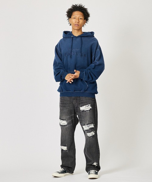 「XLARGE」 プルオーバーパーカー M バーガンディー メンズの画像
