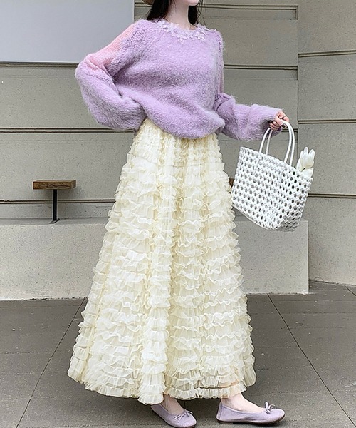 2ly2 スカート ボリュームチュールロングスカート : ZOZOTOWN Yahoo!店