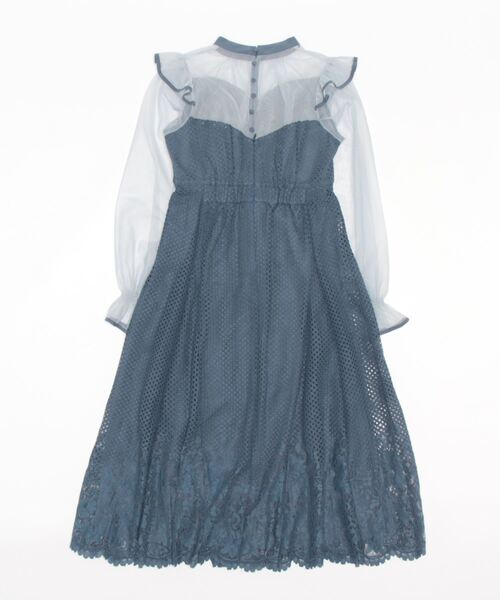 「niana」 長袖ワンピース L カーキ レディース_画像2