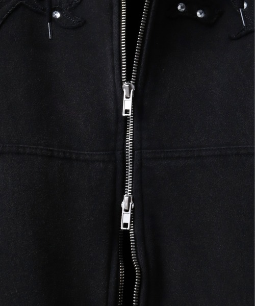「SEQUENZ」 ジップアップパーカー M ブラック メンズ_画像9