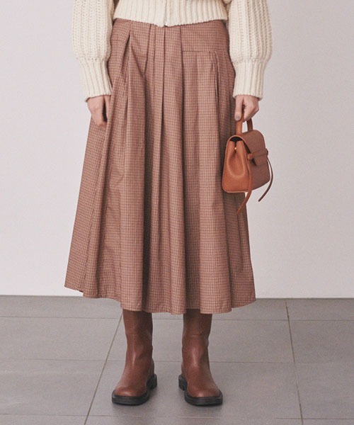 「Mila Owen」 フレアスカート 0 ベージュ レディース_画像7