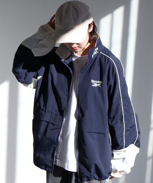 Reebok（リーボック） ナイロンブルゾン M ネイビー メンズ : ZOZOTOWN