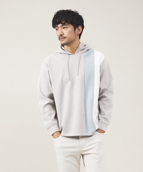 「ABAHOUSE GRAY」 プルオーバーパーカー 48 ブラック メンズ_画像4