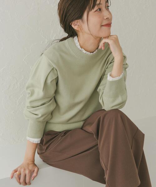 「URBAN RESEARCH DOORS」 長袖ブラウス MEDIUM ライトブルー レディース_画像3