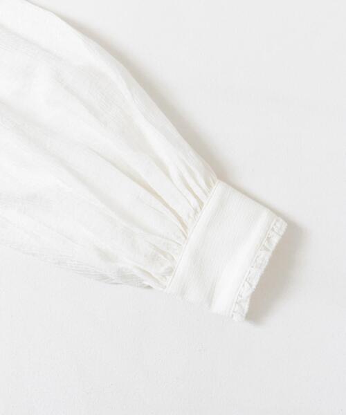 「URBAN RESEARCH DOORS」 長袖ブラウス MEDIUM ライトブルー レディース_画像6