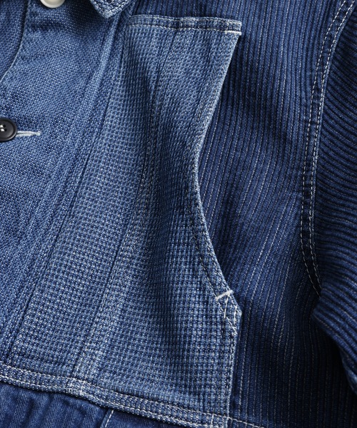 カバーオール FDMTL/ファンダメンタル/JK31U COVERALL JACKET 3YR WASH メンズ レディースの画像