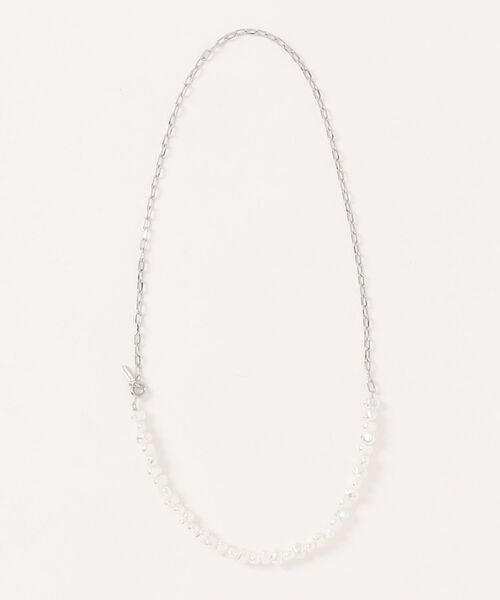 ネックレス 「Sea’ds mara」Pearl linked chain necklace レディースの画像