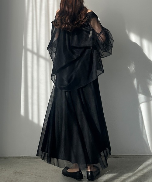 「Louere」 キャミソールワンピース X-LARGE アイボリー レディース_画像3
